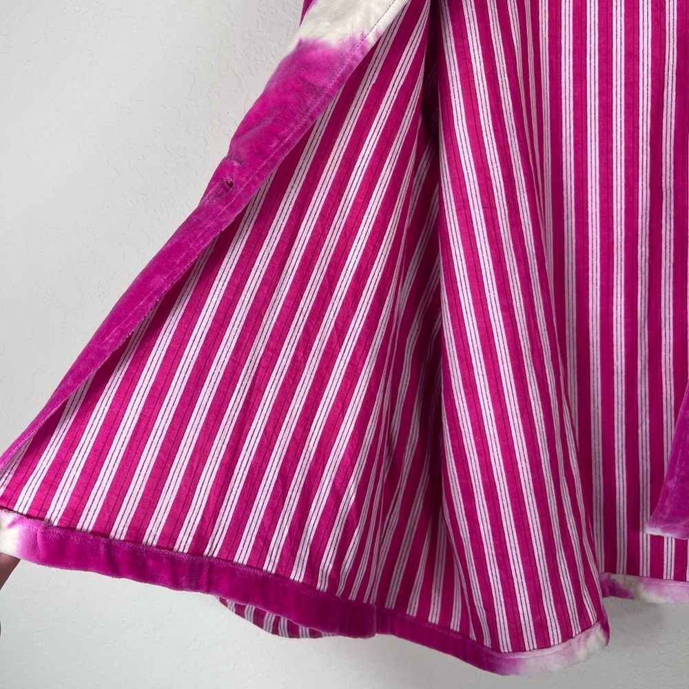 Jayshree Dalal Velvet Tie Dye Stripe Jacket Size L/XL - Picture 5 of 6
